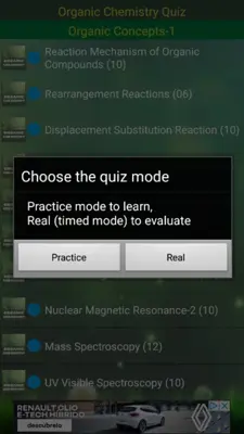 Organic Chemistry Quiz android App screenshot 0