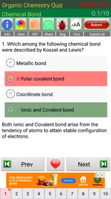 Organic Chemistry Quiz android App screenshot 3